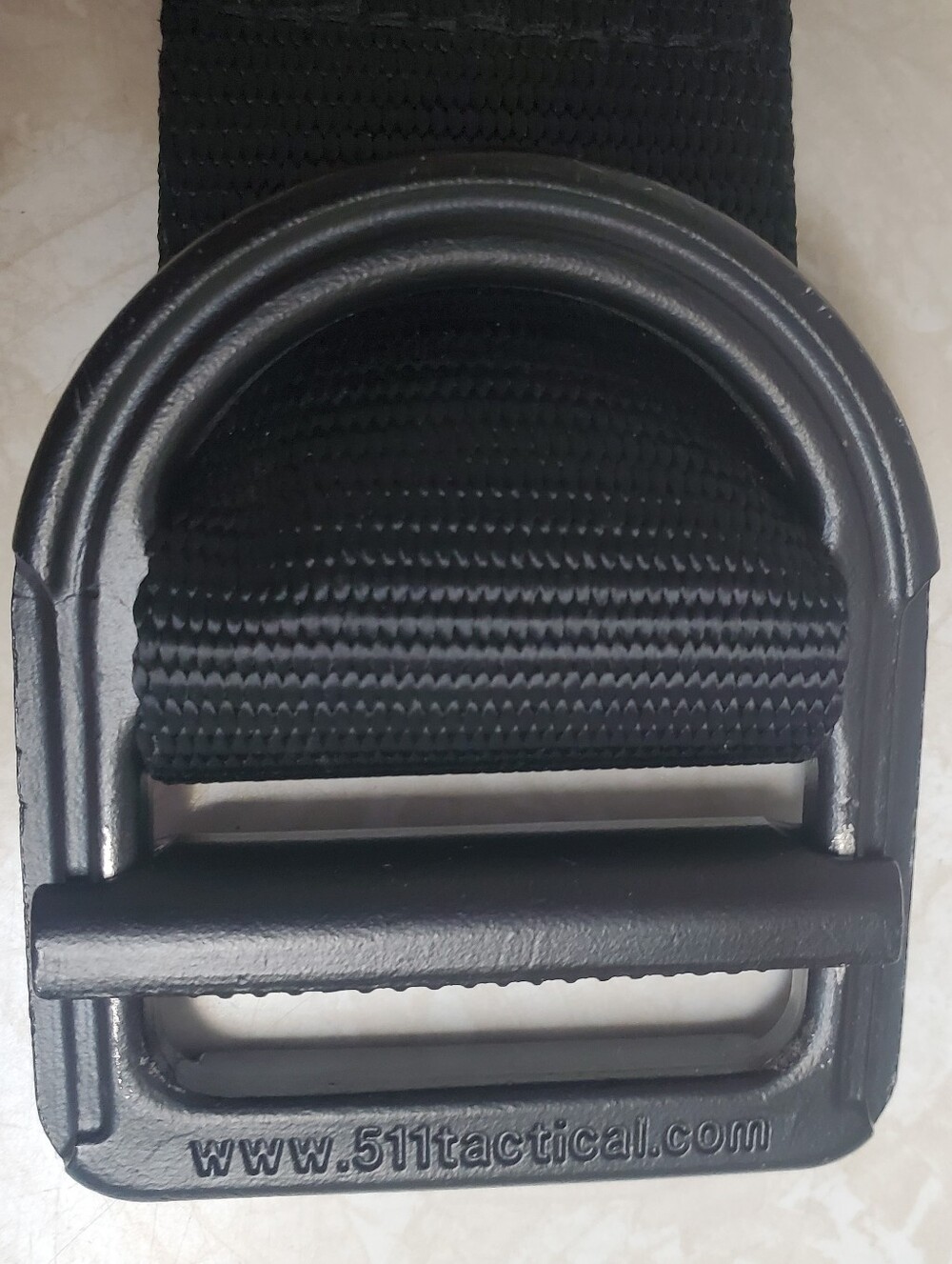 5.11 Tactical Black Nylon Tactical Belt with Metal D-Ring Buckle